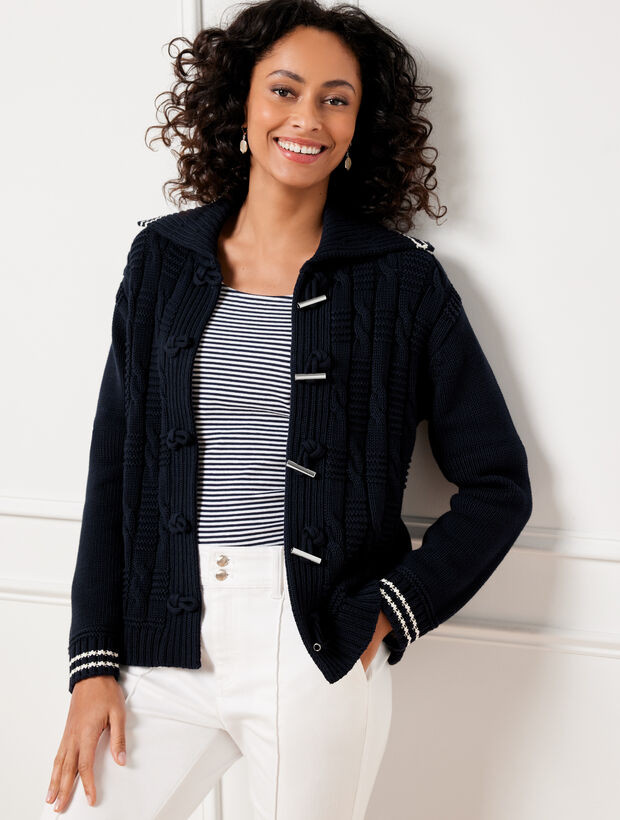 Cable Knit Coatigan - Tipped | Talbots