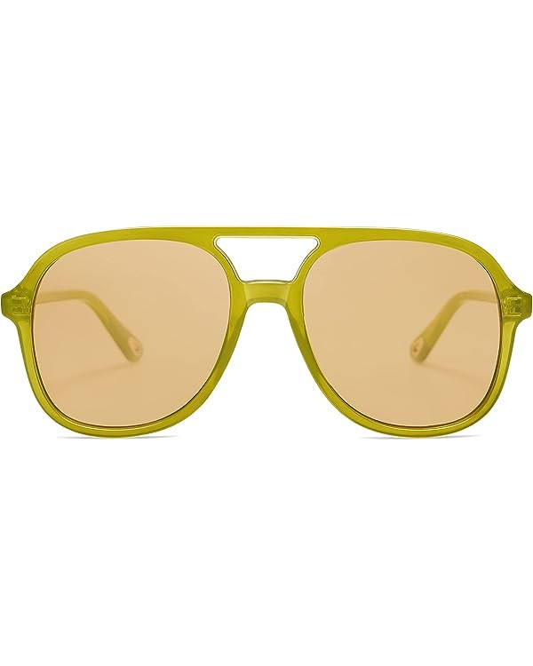 SOJOS Retro Polarized Aviator Sunglasses for Women Men Classic 70s Vintage Trendy Square Aviators | Amazon (US)