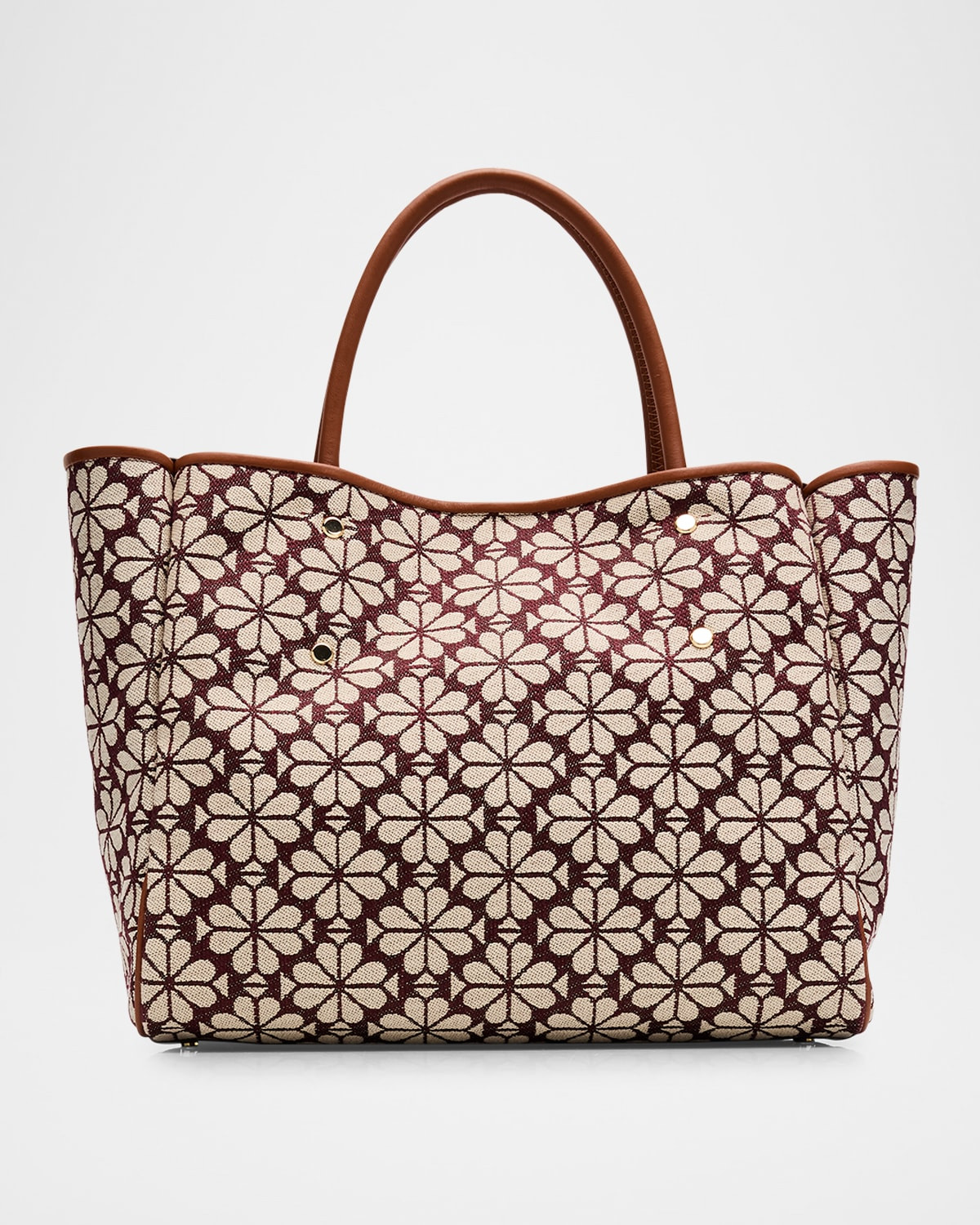 spade flower jacquard tote bag | Neiman Marcus
