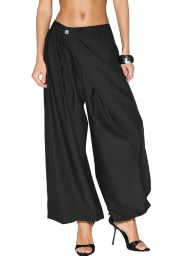 Geulis Women Wide Leg Barrel Dress Pants High Waisted Asymmetrical Trousers | Amazon (US)