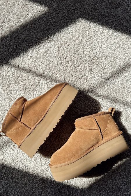 Ugg ultra mini platform in stock! I size down to 6 in Uggs (normally 6.5-7)

Gifts for her, gift idea

#LTKSeasonal #LTKshoecrush #LTKGiftGuide