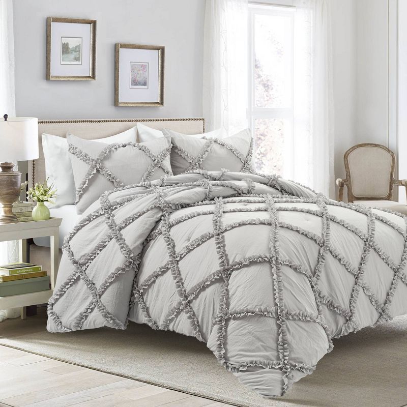 Ruffle Diamond Comforter Set - Lush Décor | Target