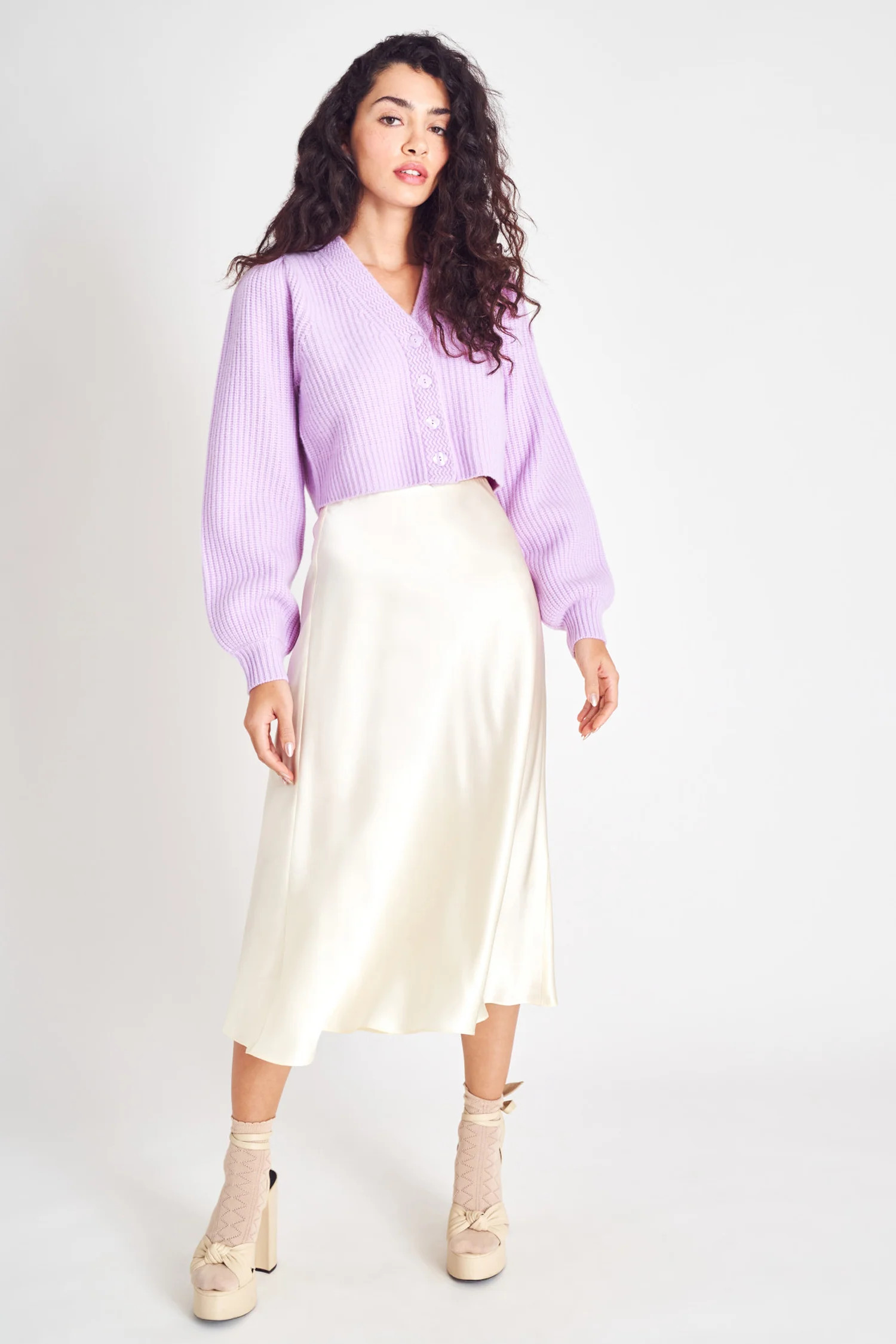 Aldrin Silk Midi Skirt | LOVESHACKFANCY
