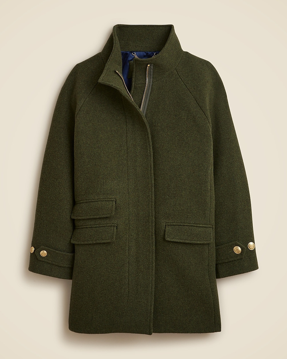 Toscana coat in Italian stadium-cloth wool blend | J. Crew US