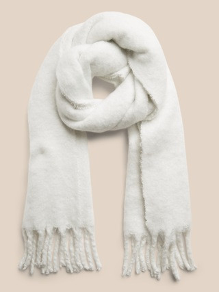 Oversized Fuzzy Scarf | Banana Republic (US)