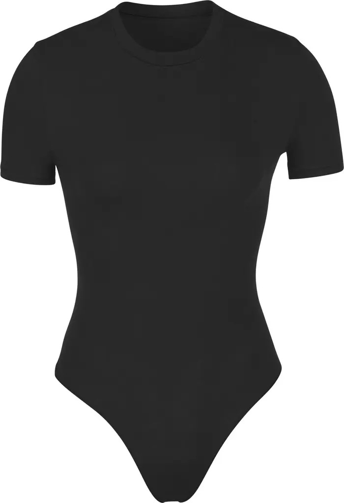 Stretch Cotton Jersey T-Shirt Bodysuit | Nordstrom