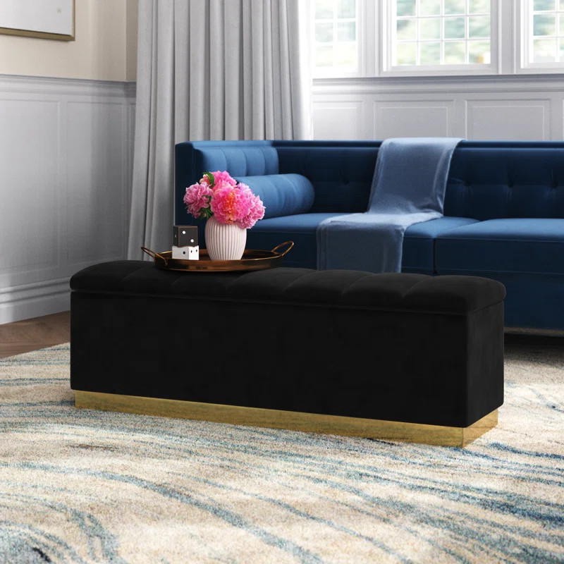 Oavia Upholstered Storage Ottoman | Wayfair North America