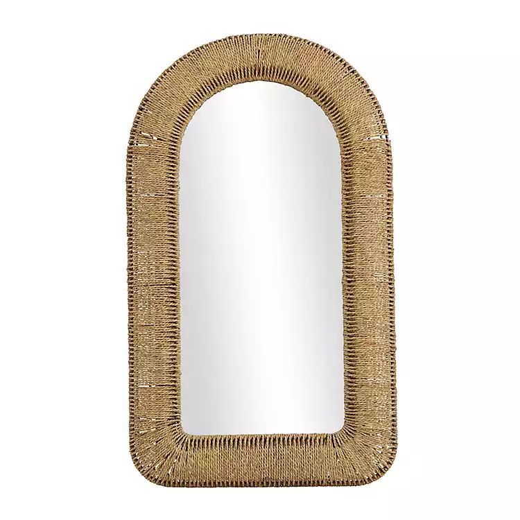 Brown Metal Reed Arch Frame Wall Mirror | Kirkland's Home