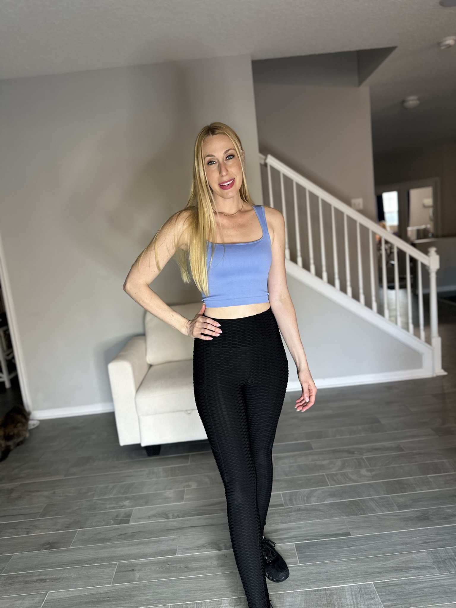 Crop tops and leggings are the perfect pair for traveling, running errands and pretty much everything in between. 
These leggings make the booty look so nice 🤩
Wearing size small in both 

#LTKtravel #LTKfitness #LTKfindsunder50