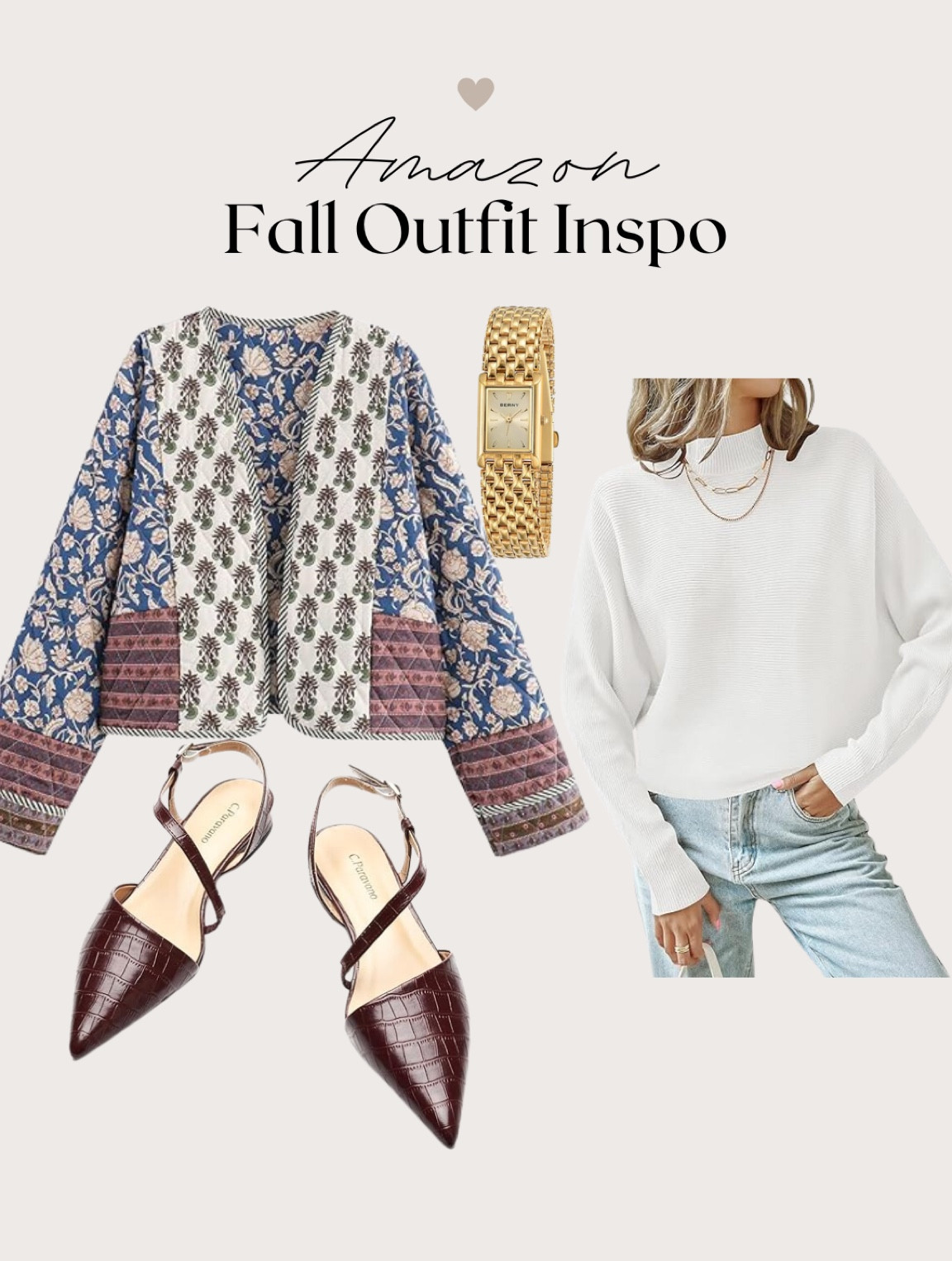 Fall outfit inspo from Amazon - fall fashion, Apple picking outfit, white sweater, coat, brown flats. Office outfit 

#LTKSeasonal #LTKxPrimeDay #LTKWorkwear