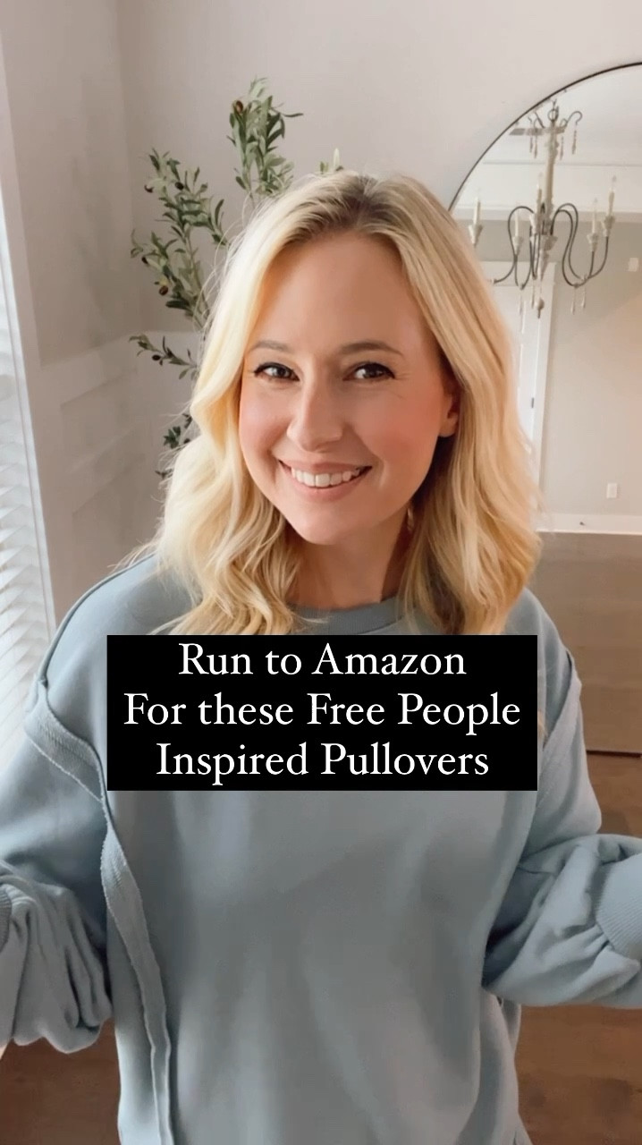 Cutest free people inspired pullovers! Wearing a size small, but size up for more oversized fit! 

Amazon pullover / free people / free people inspo/ fall pullover / everyday outfit / mom style / mom fashion

#LTKFindsUnder50 #LTKStyleTip