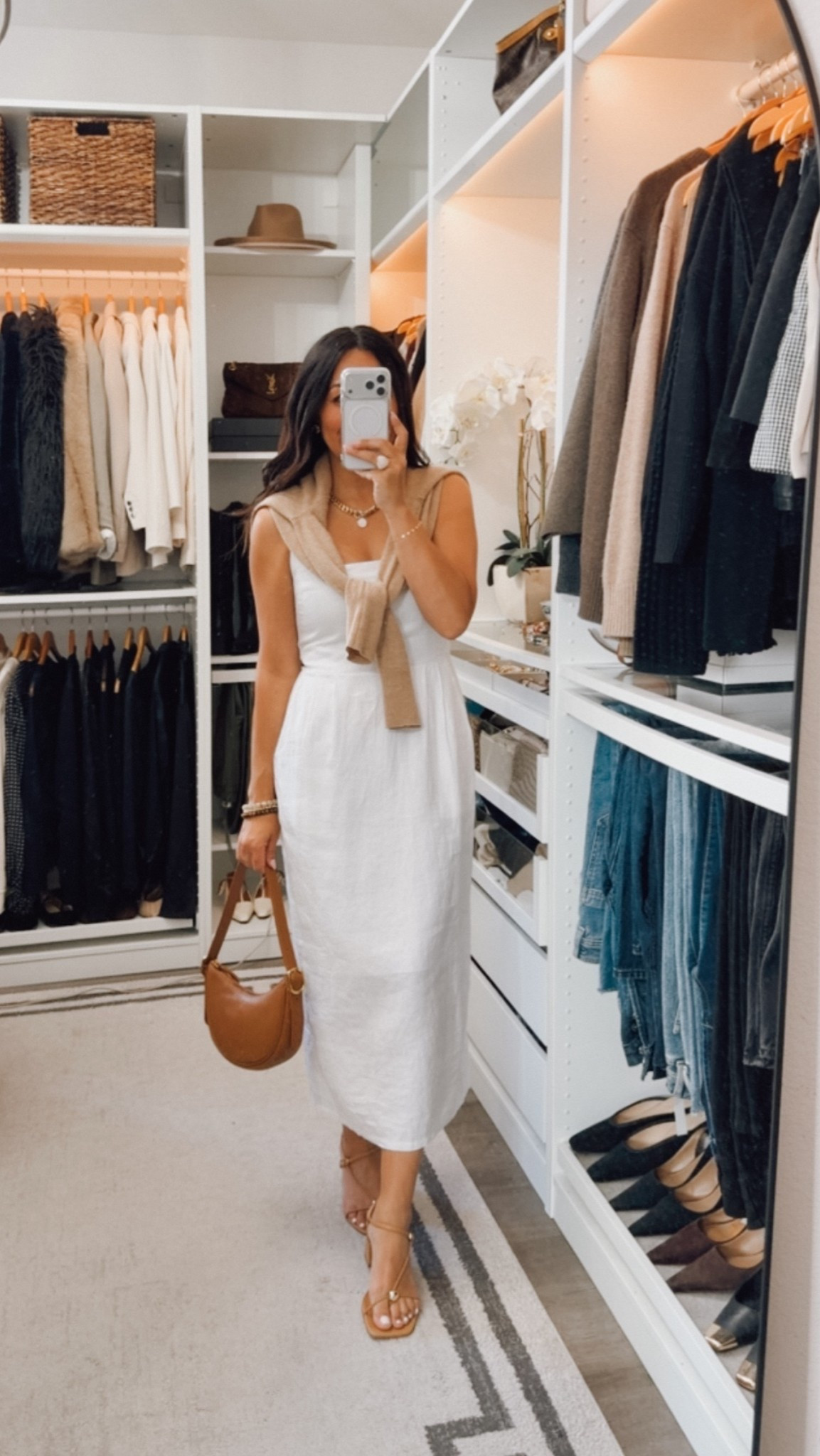 This Linen dress is so chic and fits like a glove. It has back smocking that makes for the perfect fit. Fits TTS

@Quince  #quincepartner

#LTKootd #LTKOver40 #LTKSeasonal
