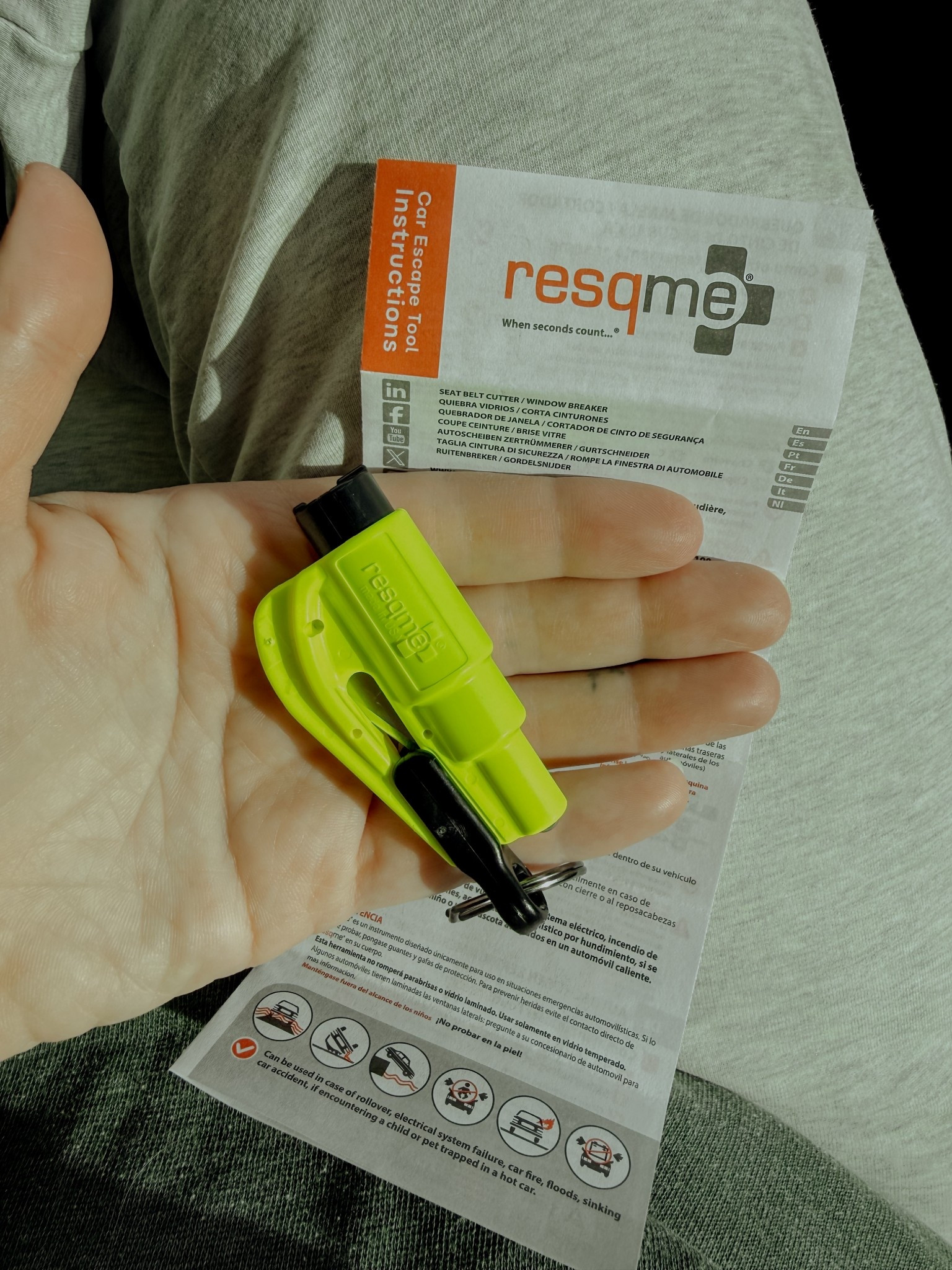 A must for anyone’s car. One of many safety tools I’ll be sharing! This is a window punch/seatbelt cutter. Little to no effort to use, also can be used multiple times. Great safety tools for worst case scenarios. Use responsible! 🚘 

#LTKstorytime #LTKmomlife