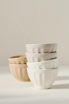 Amelie Latte Portuguese Stoneware Cereal Bowls, Set of 4 | Anthropologie (US)