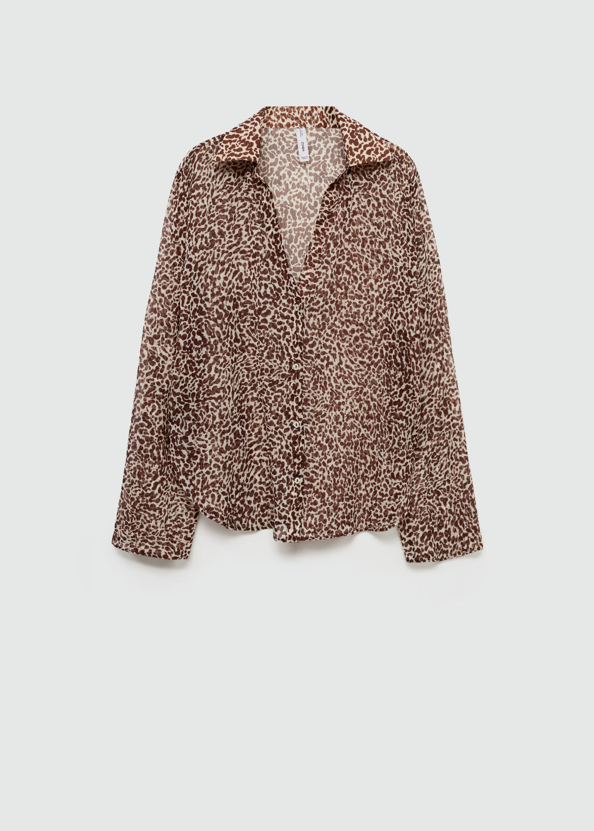 Fluid leopard-print shirt | Mango (US/MX/AU)