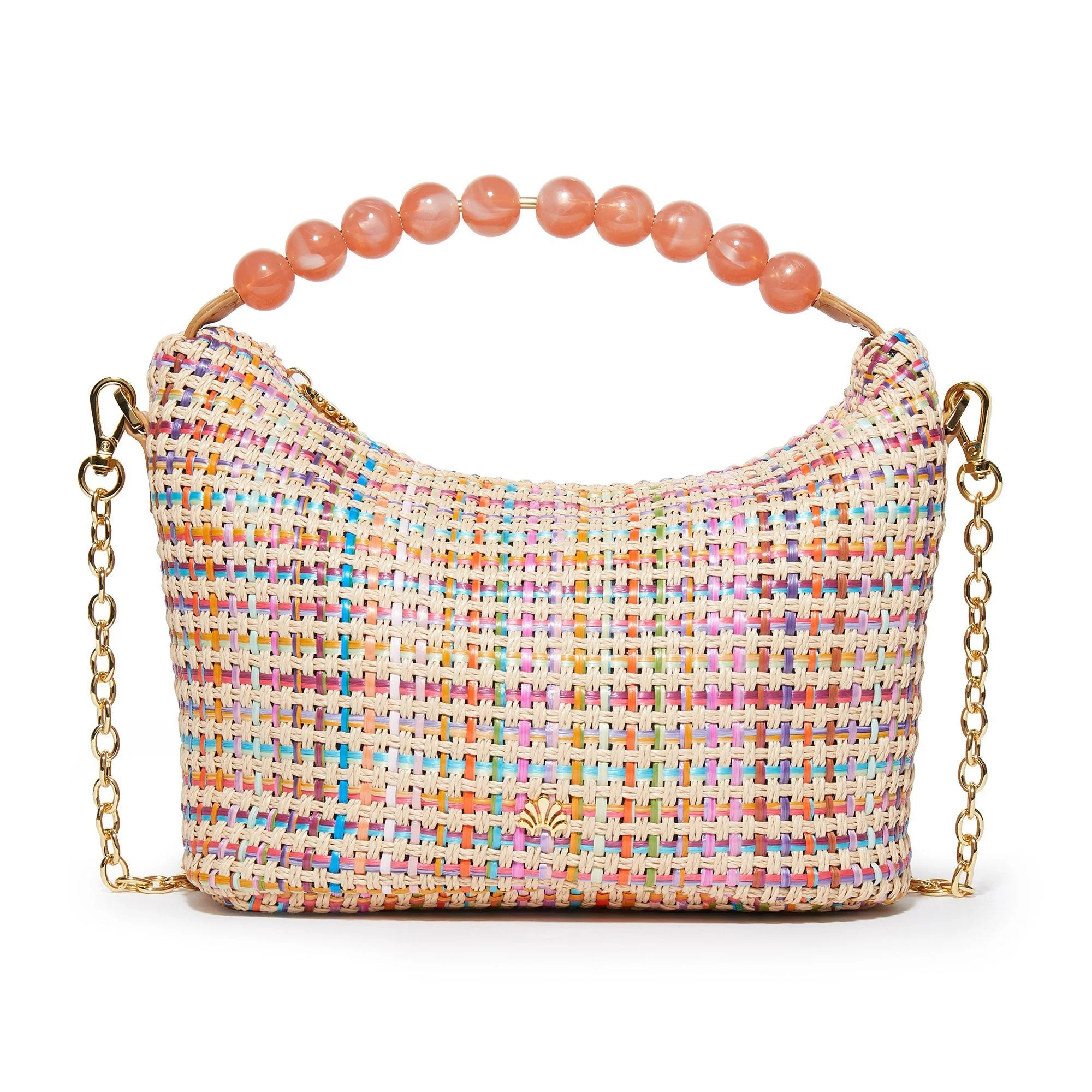 RAFFIA RAINBOW HAZEL TOP HANDLE BAG | LELE SADOUGHI