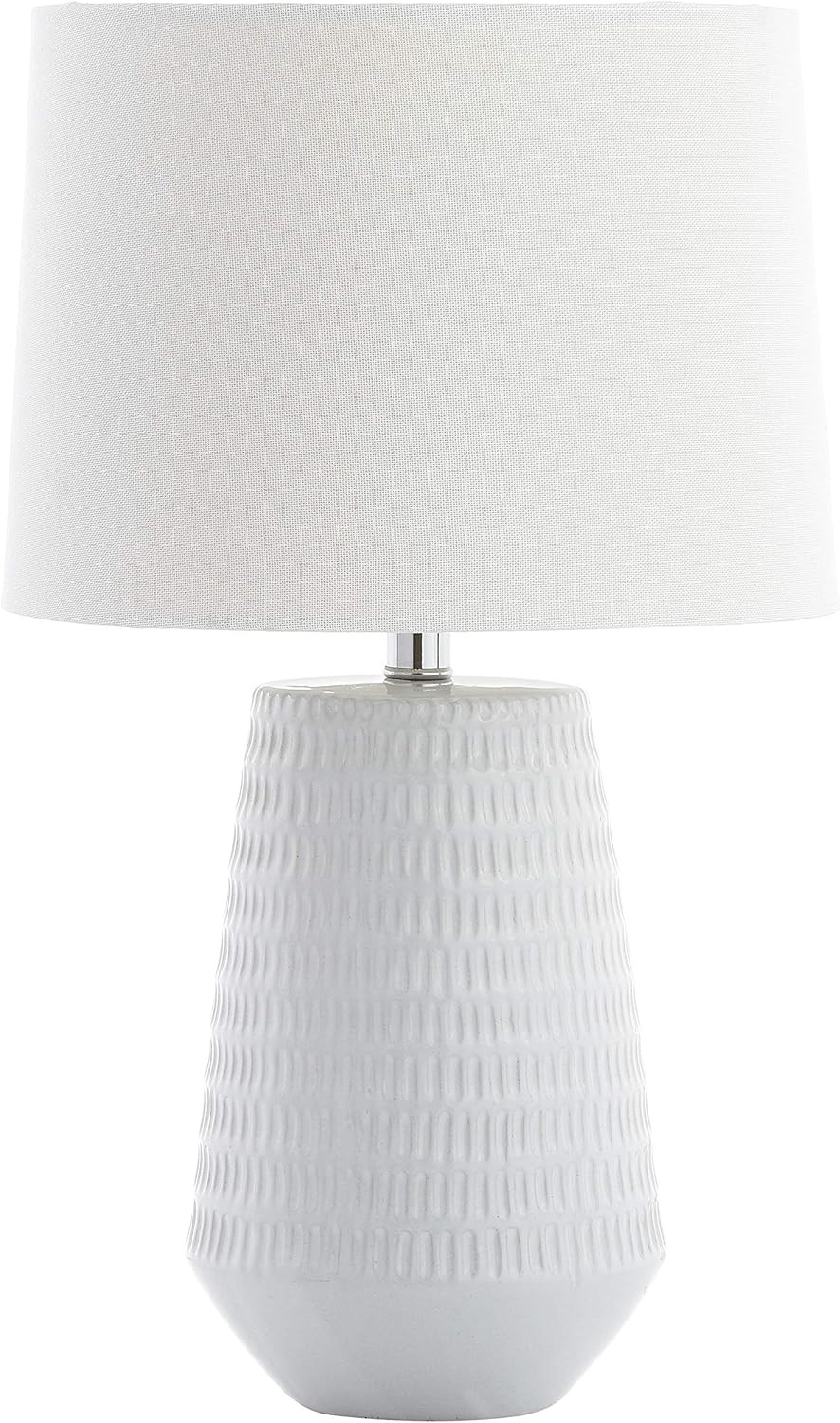 Safavieh Lighting Collection Stark White 28-inch Bedroom Living Room Home Office Desk Nightstand ... | Amazon (US)