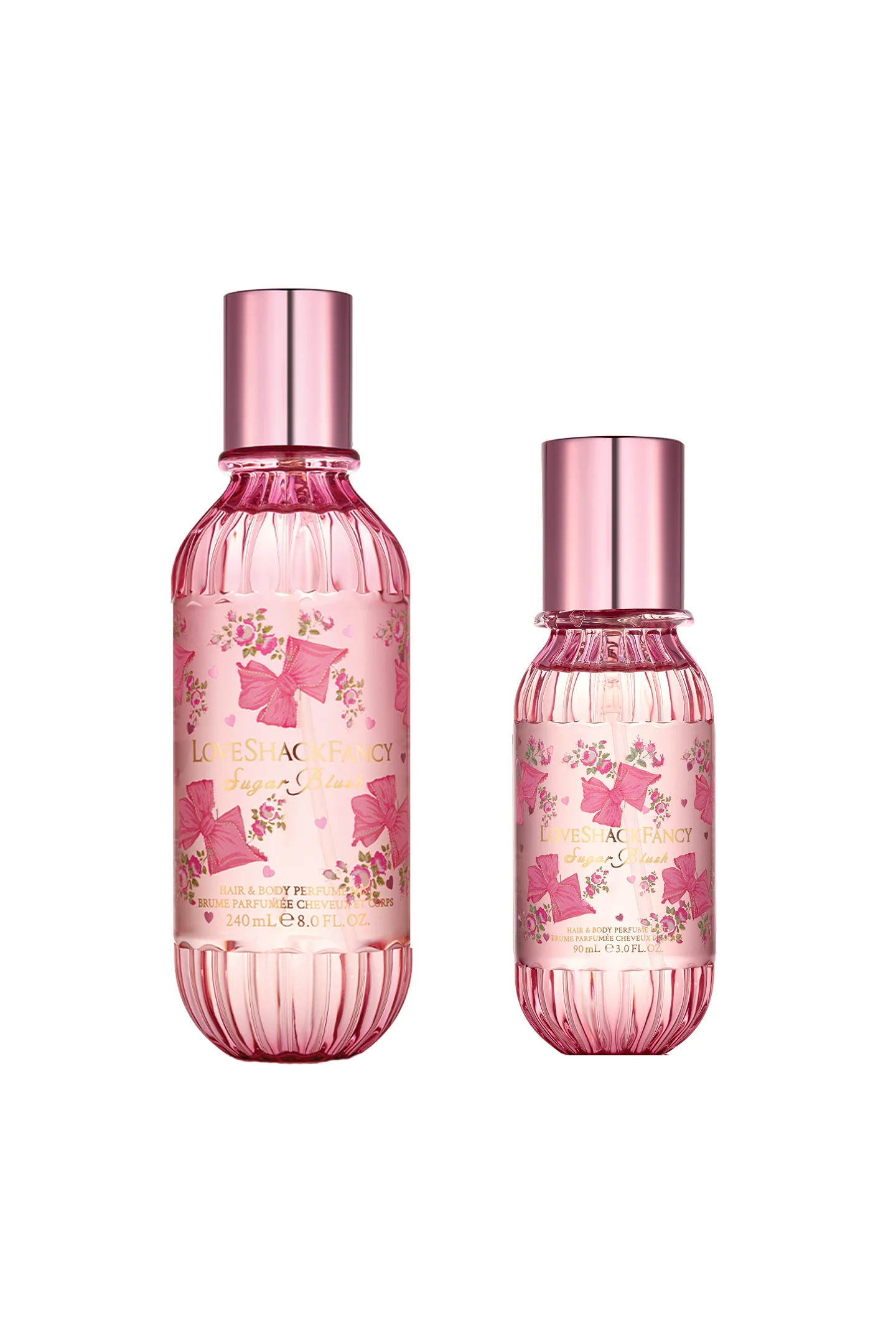 Sugar Blush Full Size & Mini Hair & Body Perfume Mist Bundle | LoveShackFancy