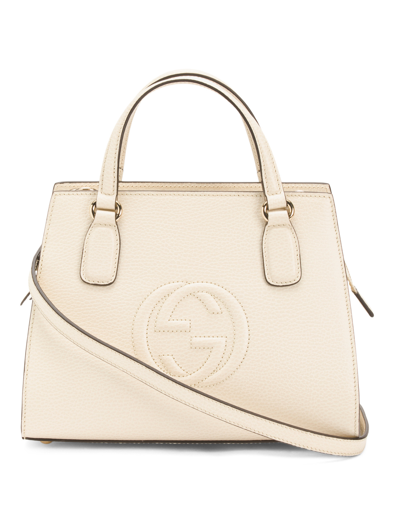 Made In Italy Leather Small Soho Tote With Shoulder Strap | TJ Maxx