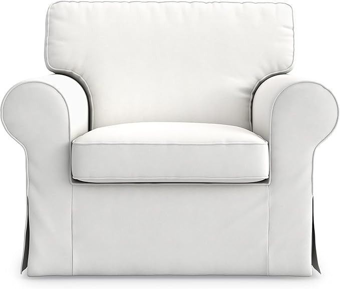 Ektorp IKEA Armchair 5 Color Cotton Cover for The IKEA Ektorp Chair Slipcover Replacement (Cotton... | Amazon (US)