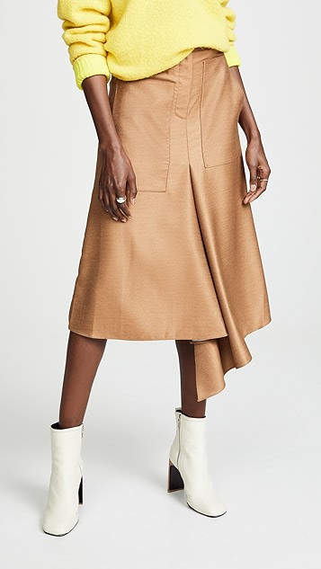 High Waisted Drape Skirt | Shopbop