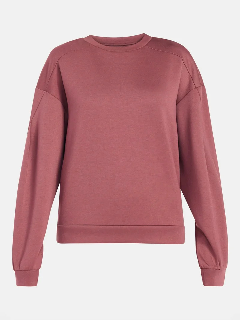 Avia Women's Luxe Fleece Crewneck Sweatshirt, Sizes XS-XXXL | Walmart (US)