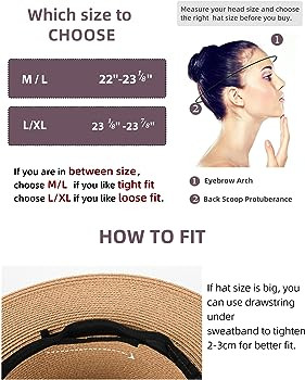 FURTALK Womens Mens Wide Brim Straw Panama Hat Fedora Summer Beach Sun Hats UPF Straw Hat for Wom... | Amazon (US)
