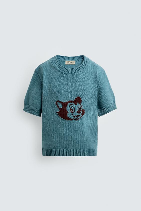 FIGARO JACQUARD KNIT T-SHIRT HARRY LAMBERT FOR ZARA X DISNEY | Zara US