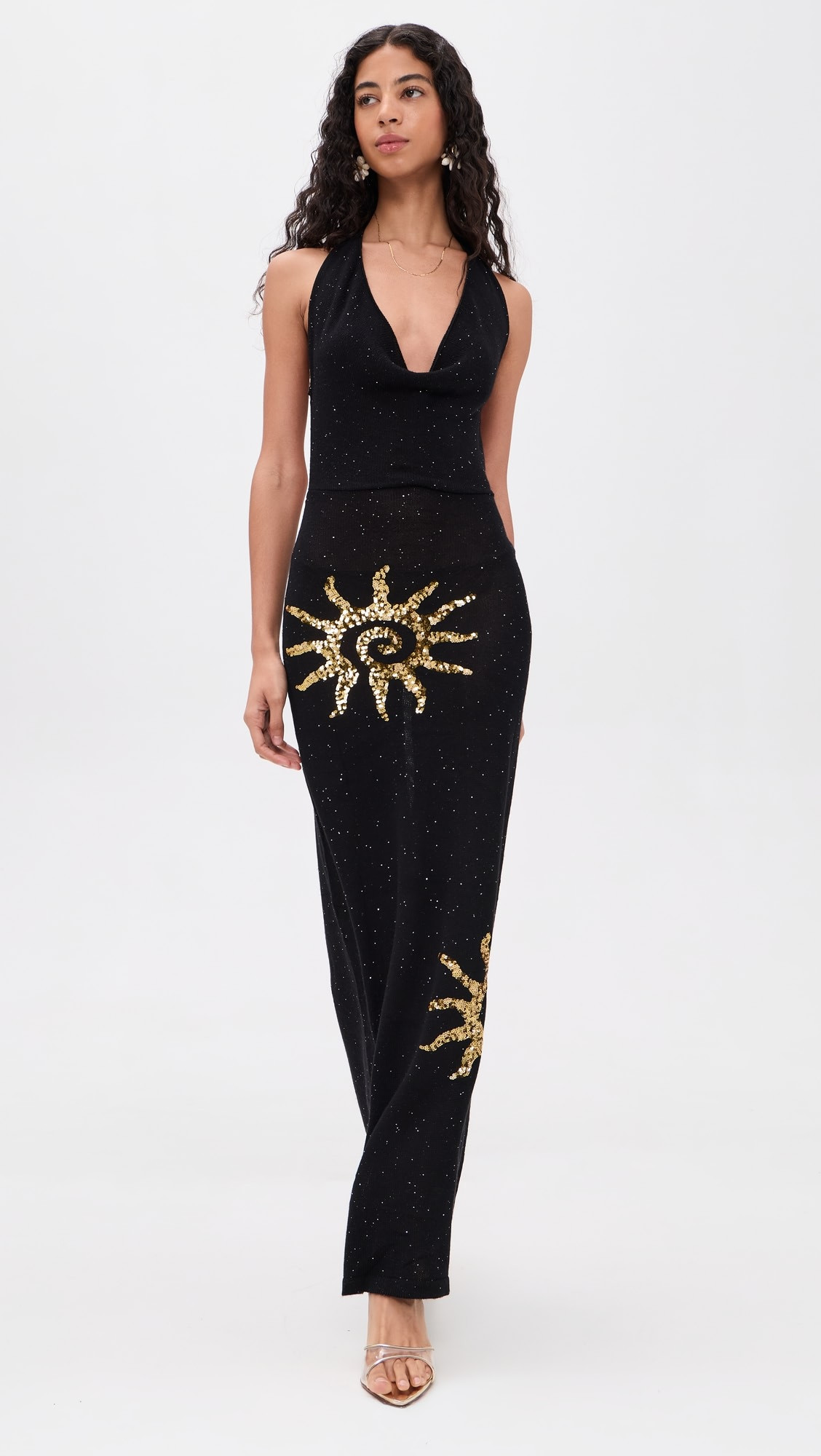 Yasmina Plunge Cowl Knit Maxi Dress | Shopbop