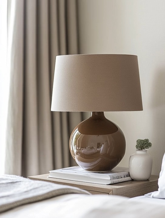 Add subtle drama and timeless elegance with this gorgeous taupe-brown, taupe-ivory table lamp featuring a bold, oversized base. The beauty of this lamp lies in its rich, neutral tone—soft enough to blend seamlessly, yet deep enough to create a quiet statement. This taupe table lamp works effortlessly in a living room, bedroom, study, or reading corner, instantly elevating the space without overpowering it.

The large sculptural base adds weight and presence, while the soft fabric shade diffuses light beautifully, creating warmth and calm. Whether styled on a bedside table, console, side table, or desk, this lamp enhances modern, minimalist, mid-century, and contemporary interiors alike. It’s the perfect example of glamorous minimalism—simple, refined, and endlessly versatile.

If you’re looking for an easy way to upgrade your home decor, this neutral statement lamp proves that the right lighting can completely transform a room with very little effort.

#ModernHomeDecor #TableLampStyling #NeutralInteriors 

 #LTKHome