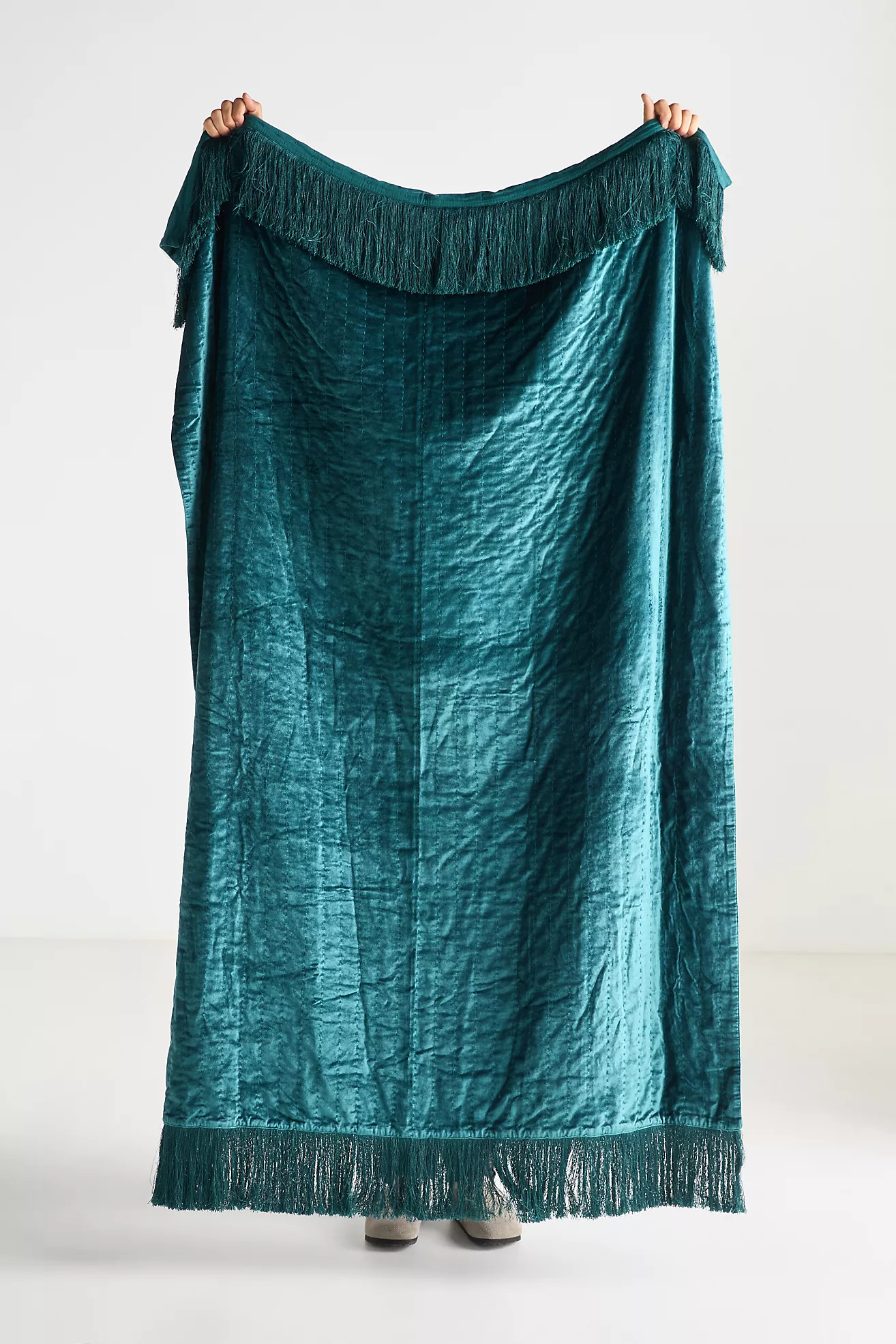 Valentina Velvet Throw Blanket | Anthropologie (US)