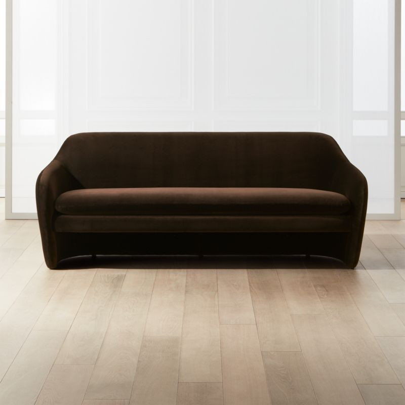 Pavia Espresso Loveseat + Reviews | CB2 | CB2