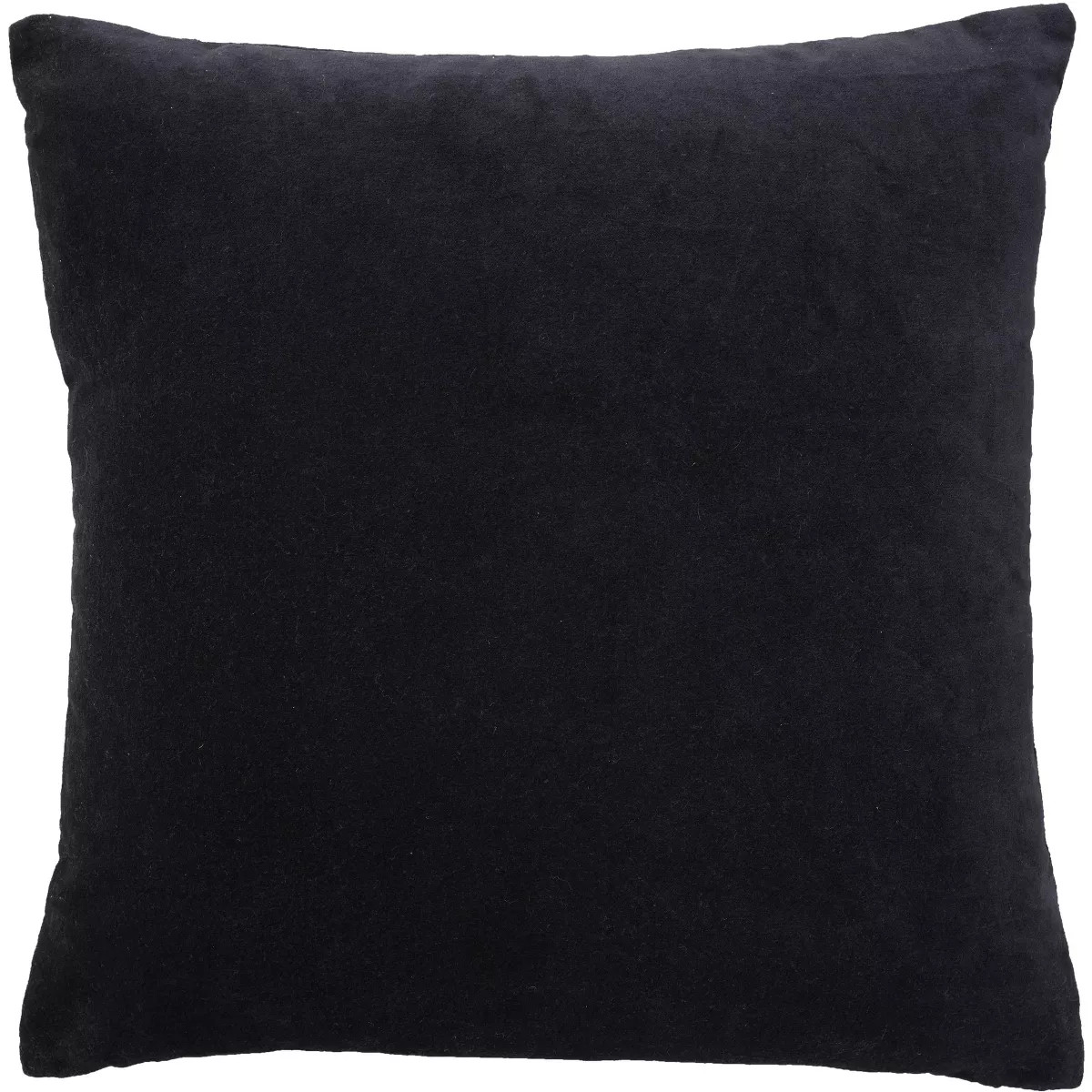 Mina Victory Sofia Solid Velvet Reversible 20" x 20" Indoor Throw Pillow Black | Target