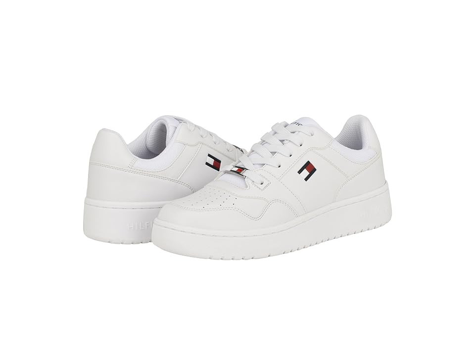 Tommy Hilfiger Twigye Women's Shoes White : 9.5 M, Leather | Zappos