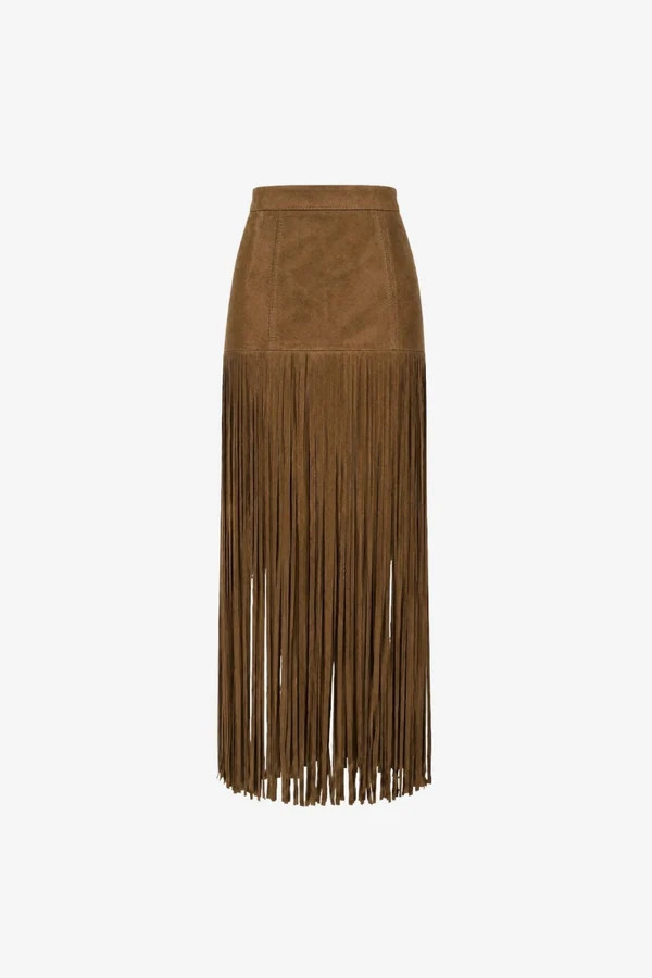 SOREN MINI SKIRT WITH FRINGE | Toccin