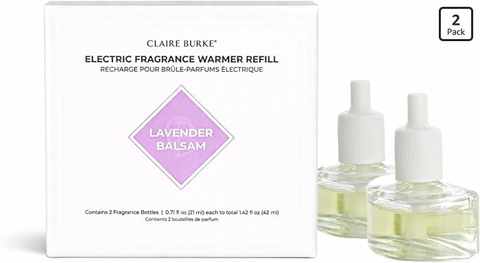 Claire Burke Wall Plug In Air Freshener Refill - Lavander Balsam Scent - 2 Refills (1 Pack) – E... | Amazon (US)