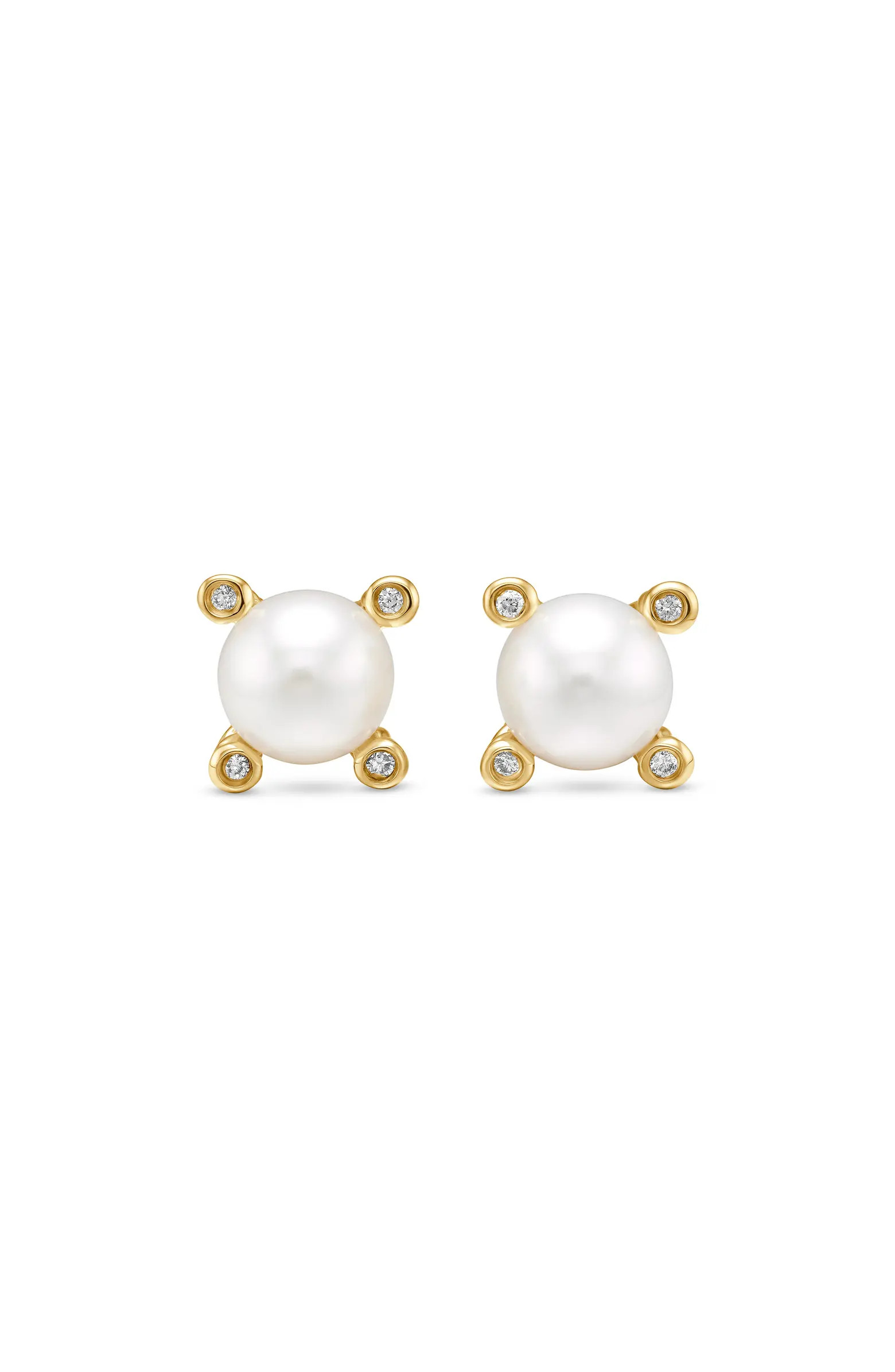 David Yurman Genuine Pearl & Diamond Post Earrings | Nordstrom | Nordstrom