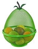 Home-X Pear-Shaped Basket, Fun Fruit Bowl, Kitchen Decor and Storage, 1, Green | Amazon (US)