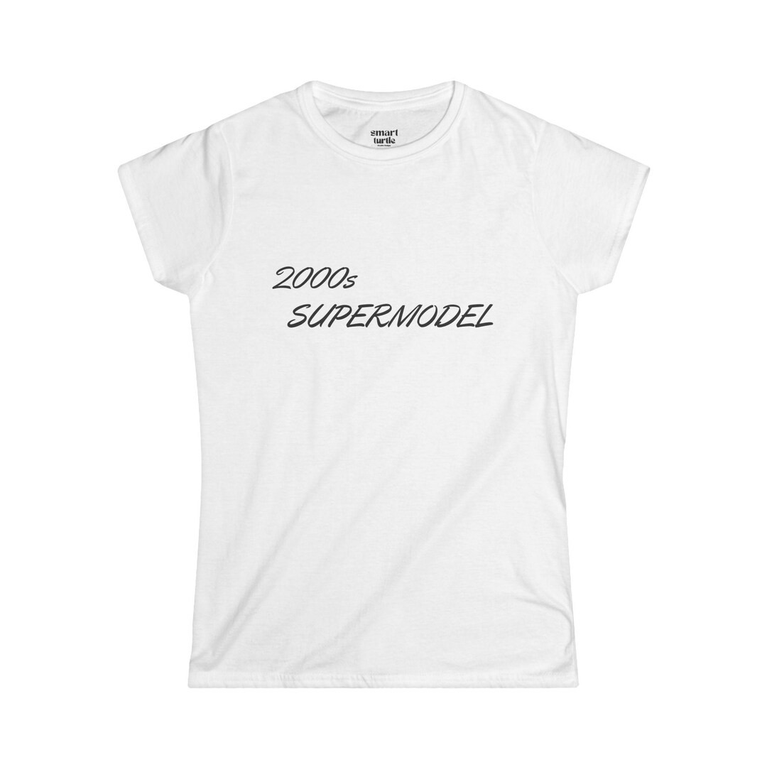 2000s Supermodel Women's Softstyle Tee - Casual Wear, Graphic Tee, Gifts for Her, Vintage Fashion... | Etsy (US)