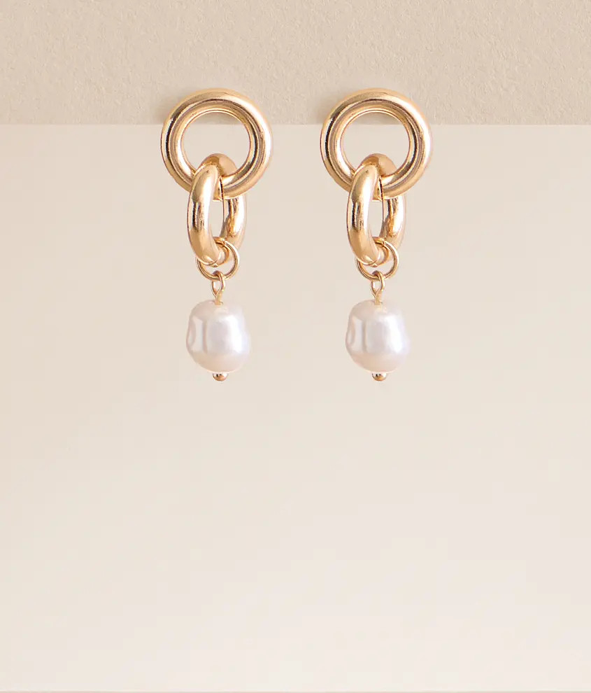 Faux Pearl Earring | Buckle