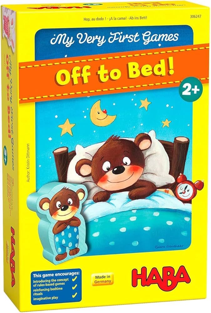 Amazon.com: HABA My Very First Games - Off to Bed! The Game That Makes Toddler Bedtime Routines F... | Amazon (US)