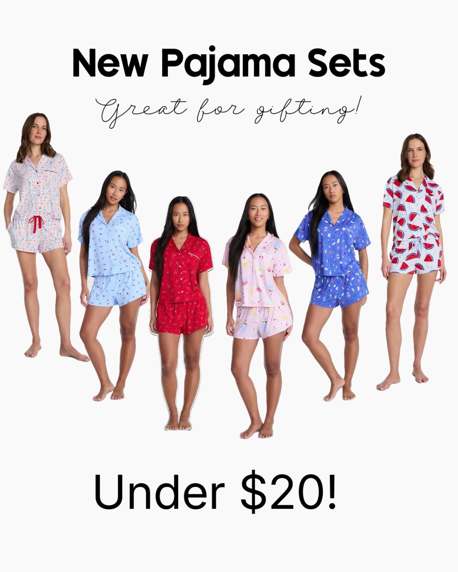 New pj sets under $20