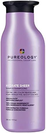 Amazon.com: Pureology Hydrate Sheer Shampoo | For Fine, Dry, Color-Treated Hair | Lightweight Hyd... | Amazon (US)