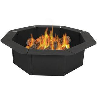 30 in. Round Steel Wood Burning Fire Pit Kit | The Home Depot