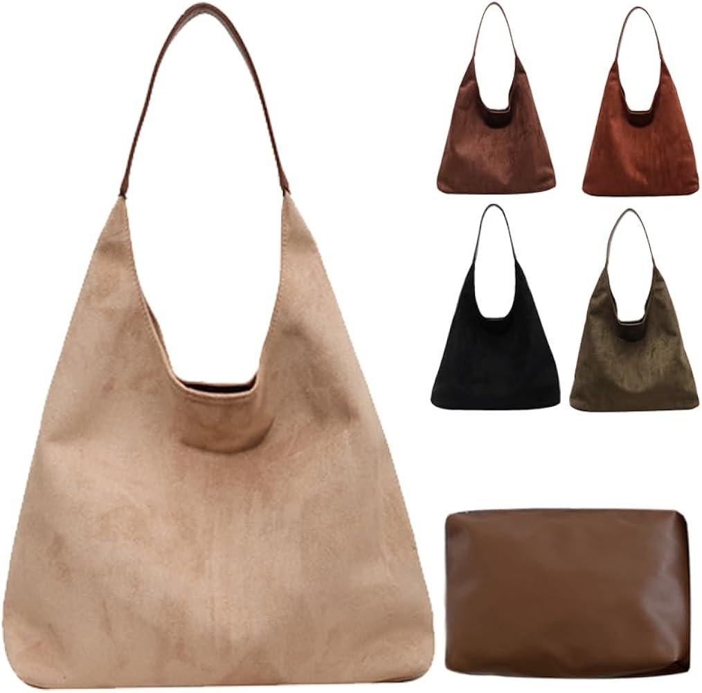 Suede Bags for Women 2024 New Suede Tote Bag for Women Suede Bag for Women Suede Purse Bag | Amazon (US)