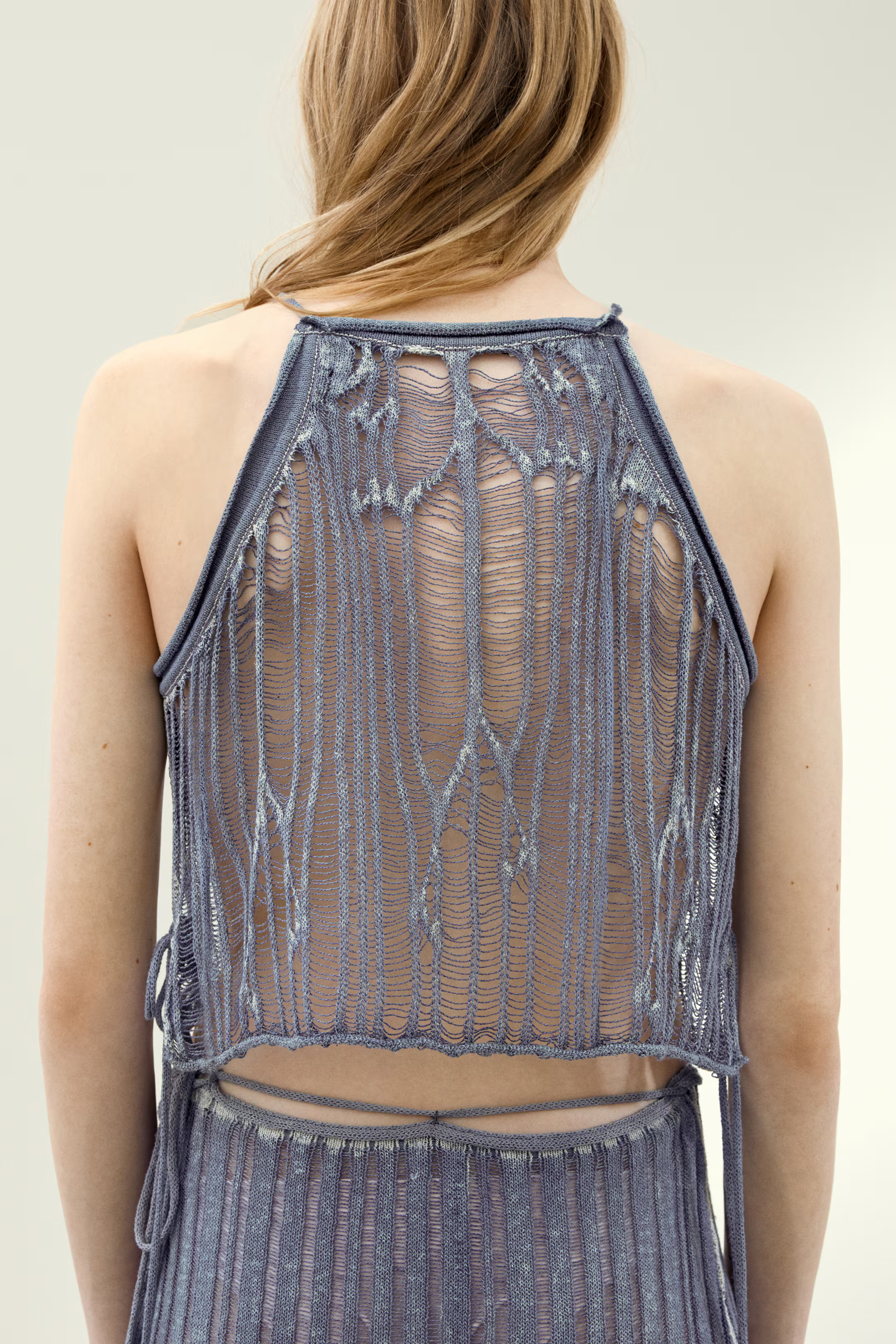 Knit Top with Tie Shoulder Straps | H&M (US + CA)