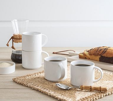 Mason Stoneware Mugs - Set of 4 | Pottery Barn (US)