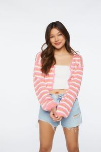 Striped Cropped Cardigan Sweater | Forever 21 (US)