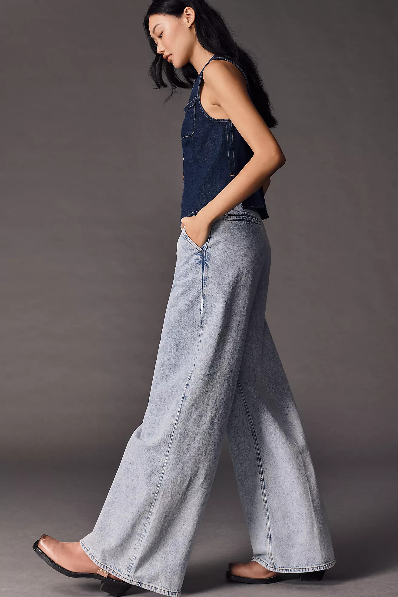 FRAME The Wide Trouser High-Rise Jeans | Anthropologie (US)