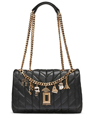 KARL LAGERFELD PARIS Lafayette Medium Shoulder Bag - Macy's | Macy's